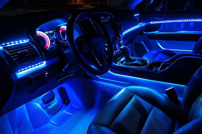 Lights Strips_car-interior-blue_American Bright LED